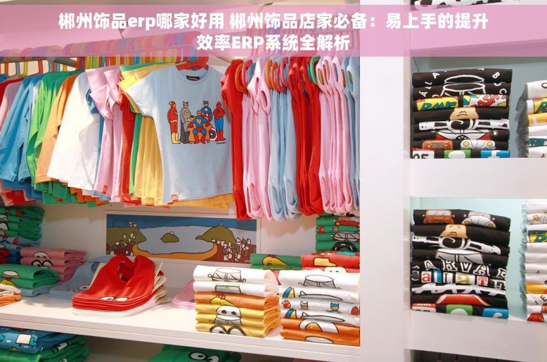 郴州饰品erp哪家好用 郴州饰品店家必备：易上手的提升效率ERP系统全解析