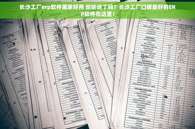 长沙工厂erp软件哪家好用 你听说了吗？长沙工厂口碑最好的ERP软件在这里！
