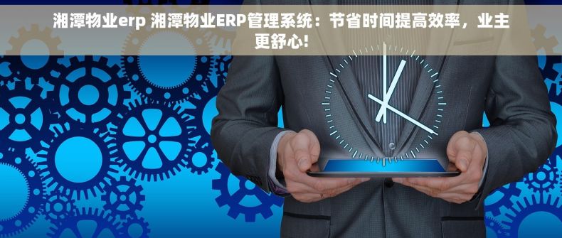 湘潭物业erp 湘潭物业ERP管理系统：节省时间提高效率，业主更舒心!