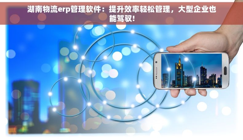 湖南物流erp管理软件：提升效率轻松管理，大型企业也能驾驭!