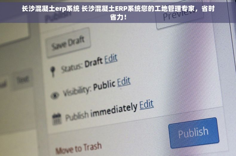 长沙混凝土erp系统 长沙混凝土ERP系统您的工地管理专家，省时省力！