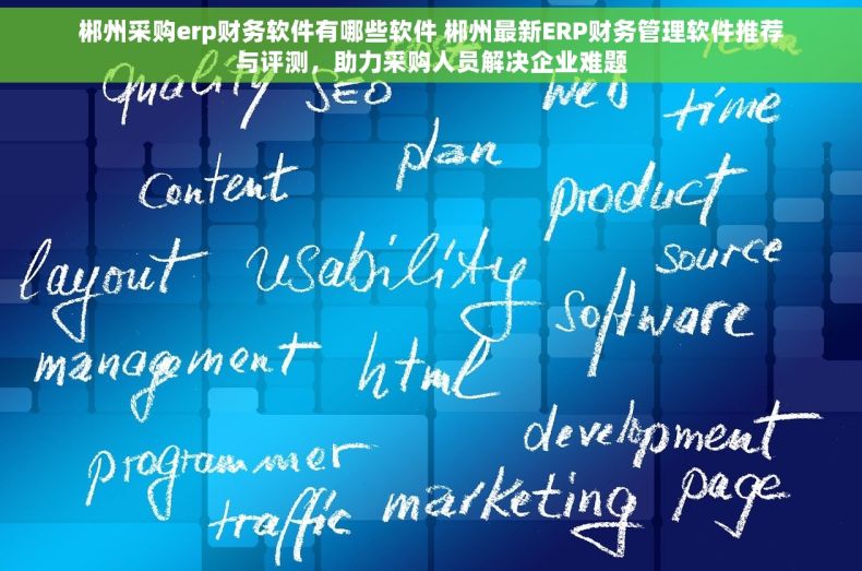 郴州采购erp财务软件有哪些软件 郴州最新ERP财务管理软件推荐与评测，助力采购人员解决企业难题