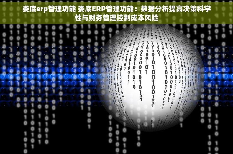娄底erp管理功能 娄底ERP管理功能：数据分析提高决策科学性与财务管理控制成本风险