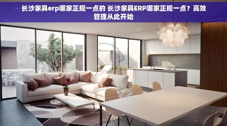 长沙家具erp哪家正规一点的 长沙家具ERP哪家正规一点？高效管理从此开始