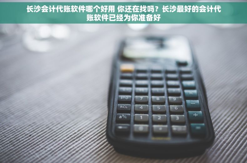 长沙会计代账软件哪个好用 你还在找吗？长沙最好的会计代账软件已经为你准备好