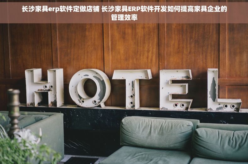 长沙家具erp软件定做店铺 长沙家具ERP软件开发如何提高家具企业的管理效率