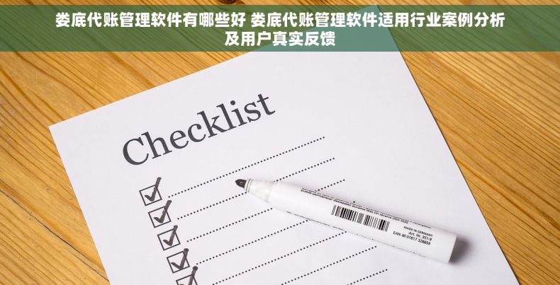 娄底代账管理软件有哪些好 娄底代账管理软件适用行业案例分析及用户真实反馈