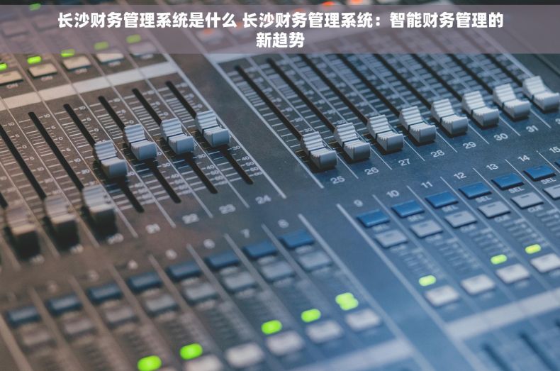 长沙财务管理系统是什么 长沙财务管理系统：智能财务管理的新趋势