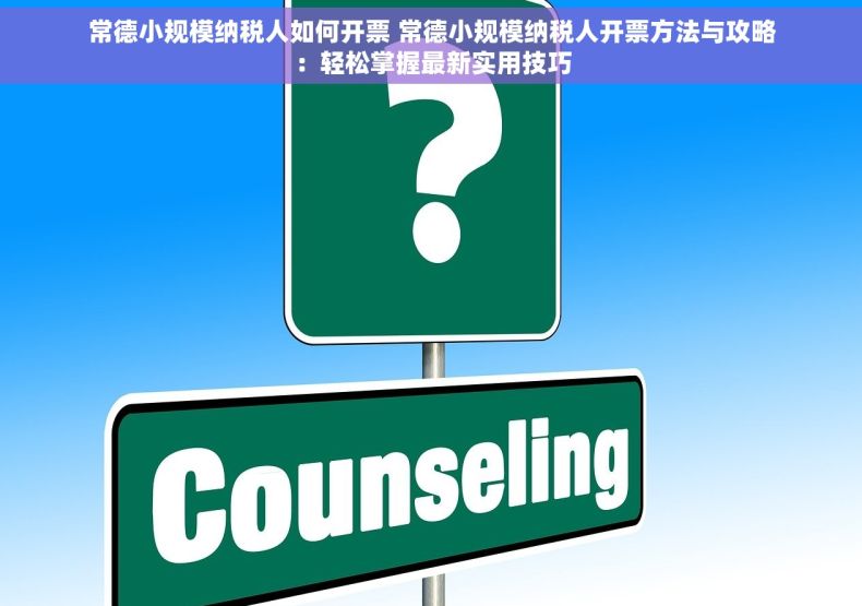 常德小规模纳税人如何开票 常德小规模纳税人开票方法与攻略：轻松掌握最新实用技巧