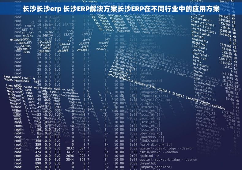 长沙长沙erp 长沙ERP解决方案长沙ERP在不同行业中的应用方案