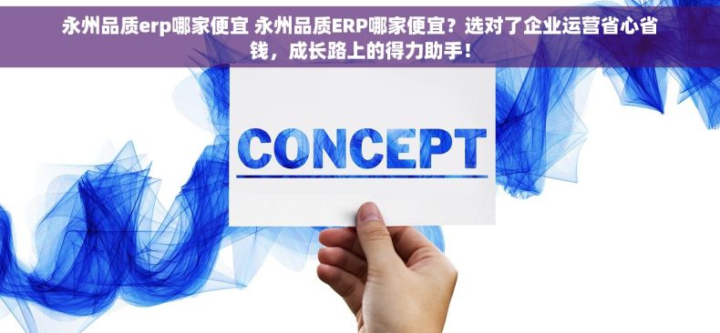 永州品质erp哪家便宜 永州品质ERP哪家便宜？选对了企业运营省心省钱，成长路上的得力助手！