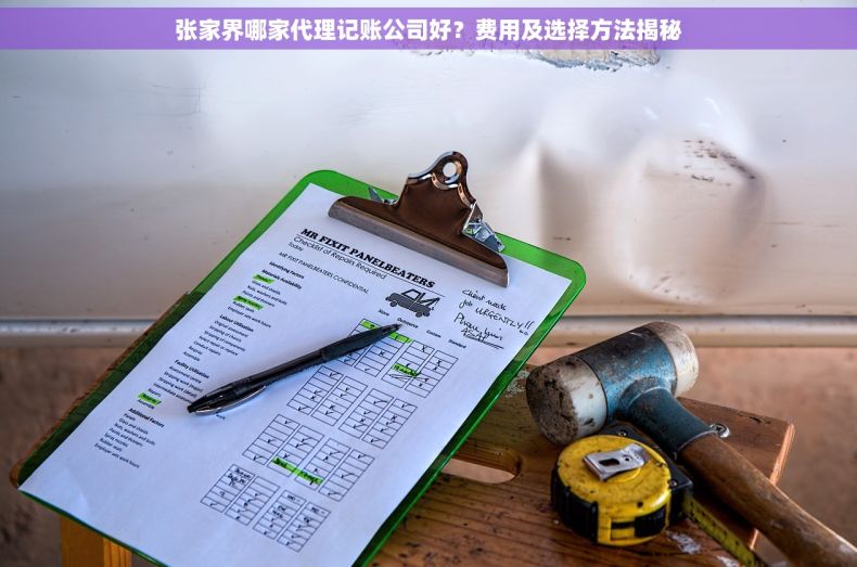 张家界哪家代理记账公司好？费用及选择方法揭秘