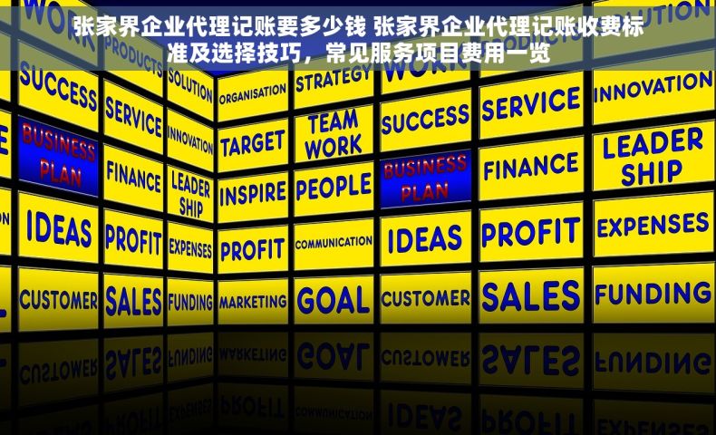 张家界企业代理记账要多少钱 张家界企业代理记账收费标准及选择技巧，常见服务项目费用一览