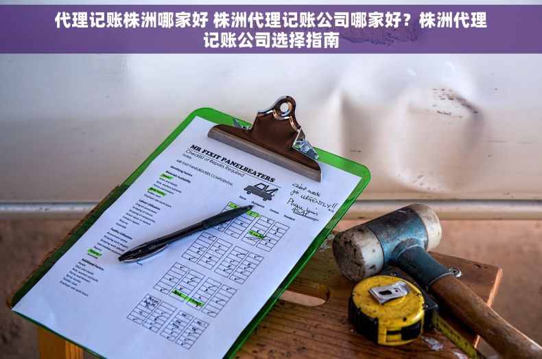 代理记账株洲哪家好 株洲代理记账公司哪家好？株洲代理记账公司选择指南
