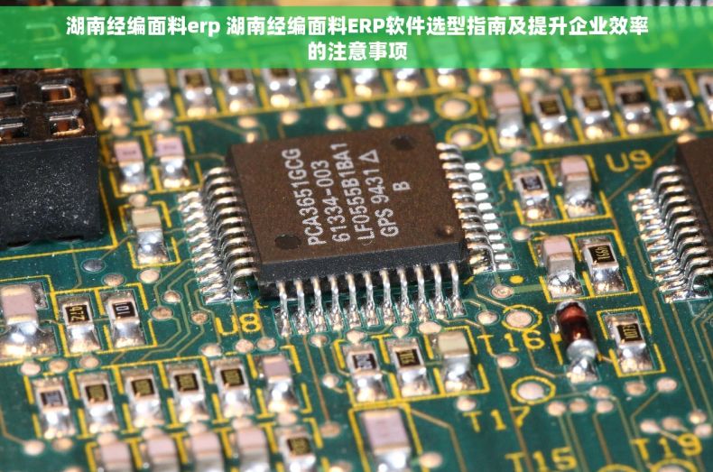 湖南经编面料erp 湖南经编面料ERP软件选型指南及提升企业效率的注意事项