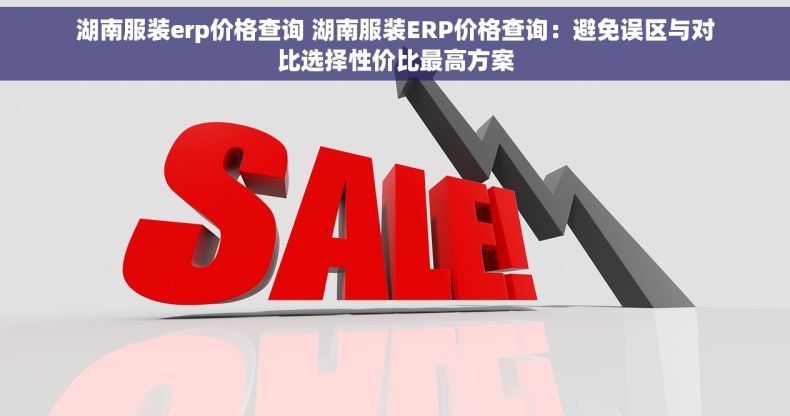 湖南服装erp价格查询 湖南服装ERP价格查询：避免误区与对比选择性价比最高方案