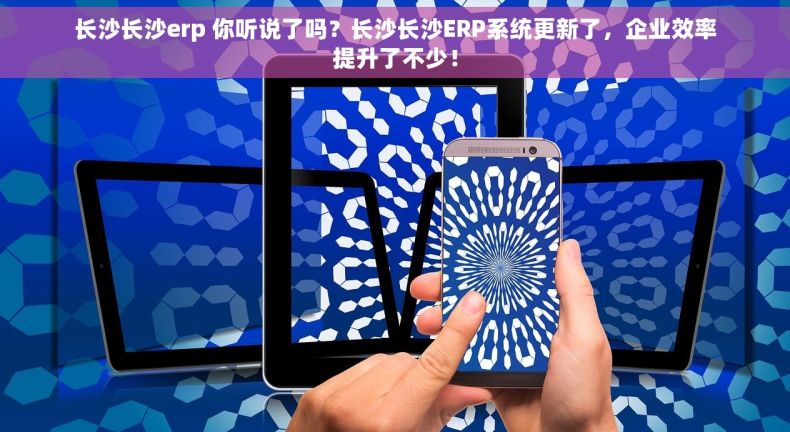 长沙长沙erp 你听说了吗？长沙长沙ERP系统更新了，企业效率提升了不少！