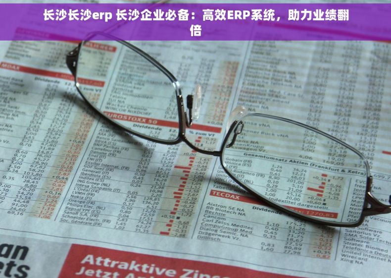 长沙长沙erp 长沙企业必备：高效ERP系统，助力业绩翻倍