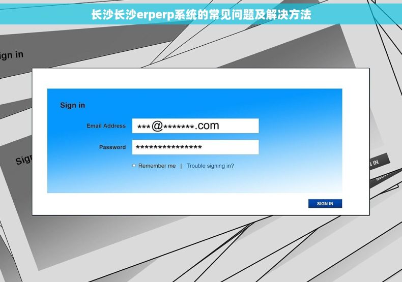 长沙长沙erperp系统的常见问题及解决方法