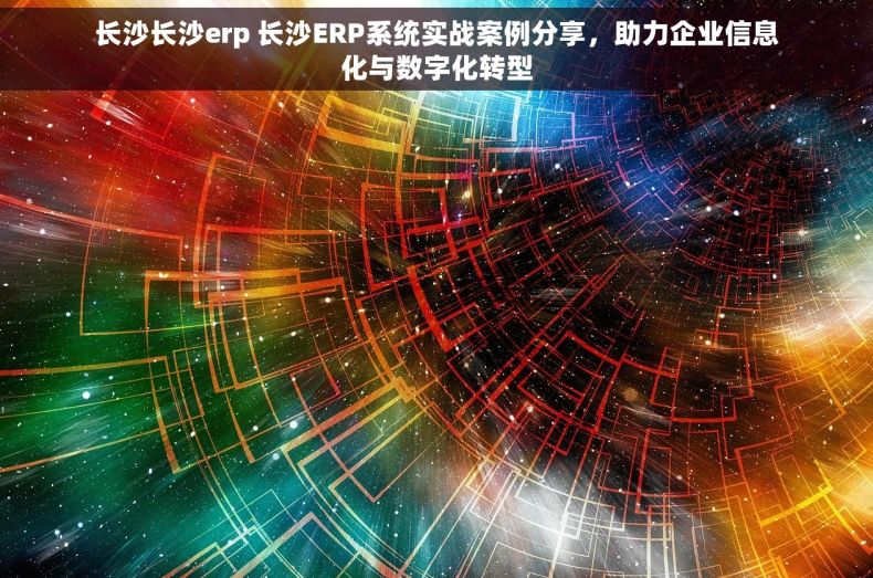 长沙长沙erp 长沙ERP系统实战案例分享，助力企业信息化与数字化转型