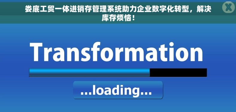 娄底工贸一体进销存管理系统助力企业数字化转型，解决库存烦恼！