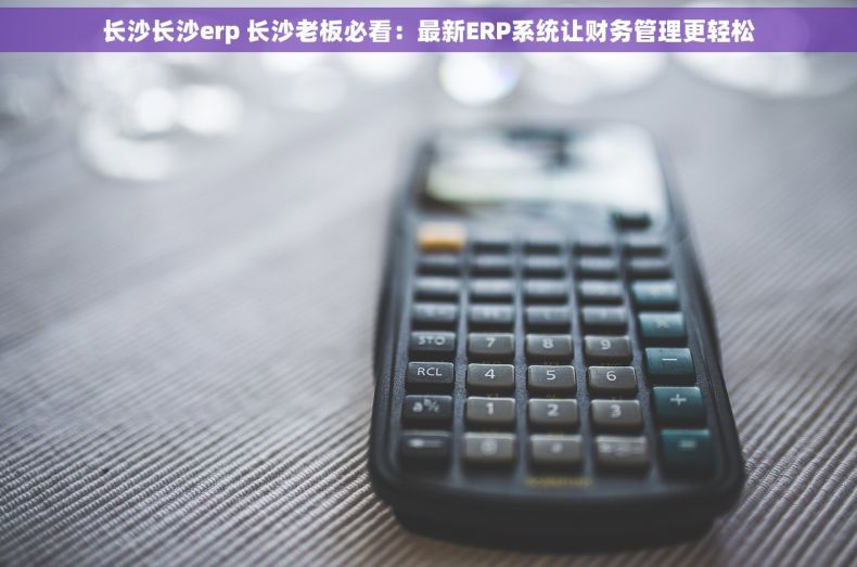 长沙长沙erp 长沙老板必看：最新ERP系统让财务管理更轻松