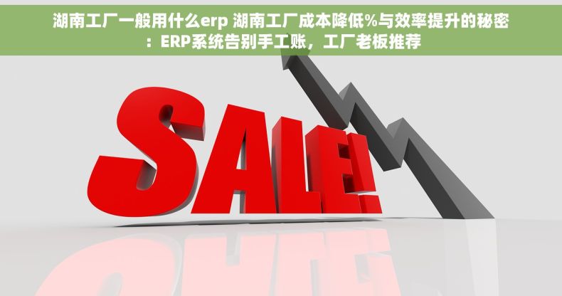湖南工厂一般用什么erp 湖南工厂成本降低%与效率提升的秘密：ERP系统告别手工账，工厂老板推荐