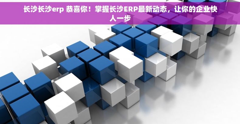 长沙长沙erp 恭喜你！掌握长沙ERP最新动态，让你的企业快人一步