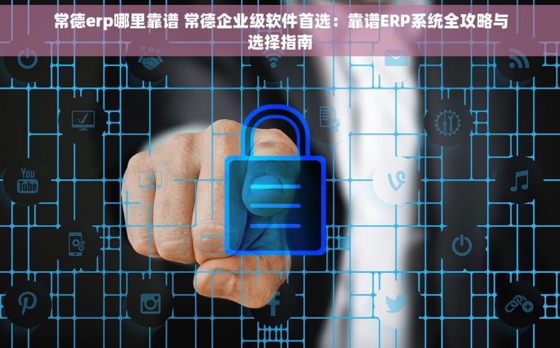 常德erp哪里靠谱 常德企业级软件首选：靠谱ERP系统全攻略与选择指南