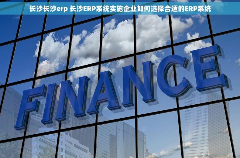 长沙长沙erp 长沙ERP系统实施企业如何选择合适的ERP系统