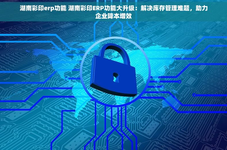 湖南彩印erp功能 湖南彩印ERP功能大升级：解决库存管理难题，助力企业降本增效