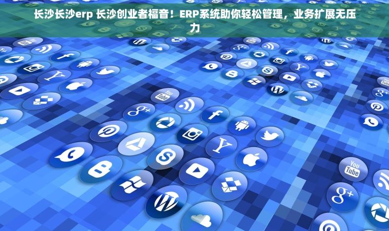 长沙长沙erp 长沙创业者福音！ERP系统助你轻松管理，业务扩展无压力