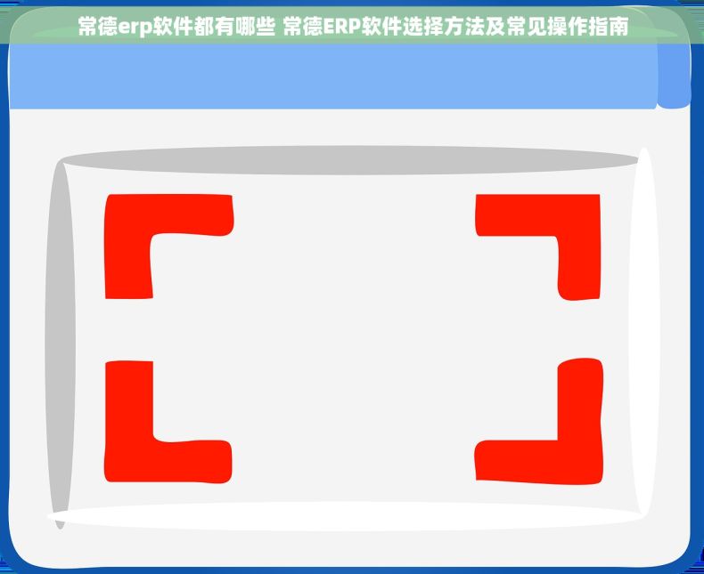常德erp软件都有哪些 常德ERP软件选择方法及常见操作指南