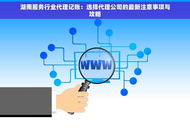 湖南服务行业代理记账：选择代理公司的最新注意事项与攻略