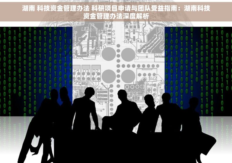湖南 科技资金管理办法 科研项目申请与团队受益指南：湖南科技资金管理办法深度解析