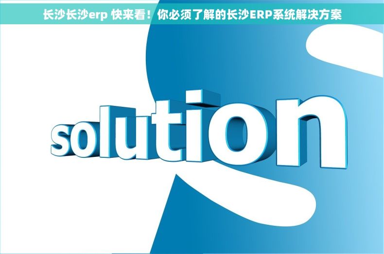 长沙长沙erp 快来看！你必须了解的长沙ERP系统解决方案
