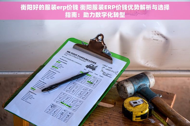 衡阳好的服装erp价钱 衡阳服装ERP价钱优势解析与选择指南：助力数字化转型