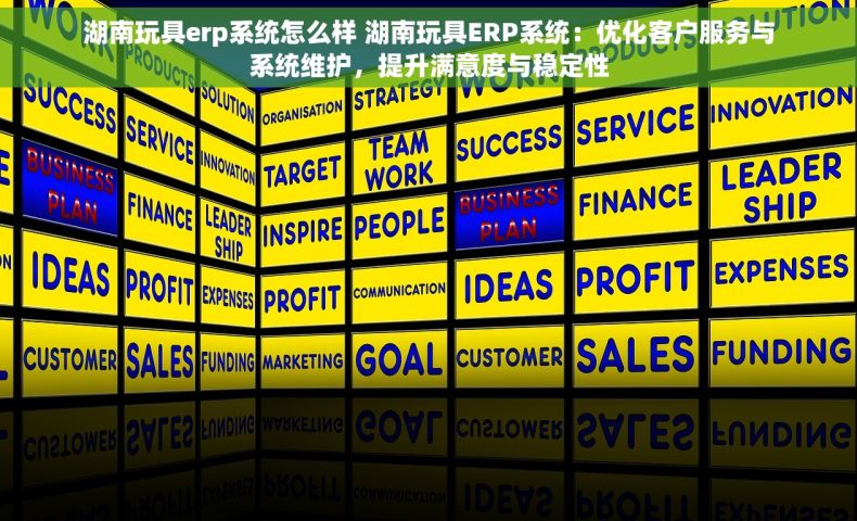 湖南玩具erp系统怎么样 湖南玩具ERP系统：优化客户服务与系统维护，提升满意度与稳定性