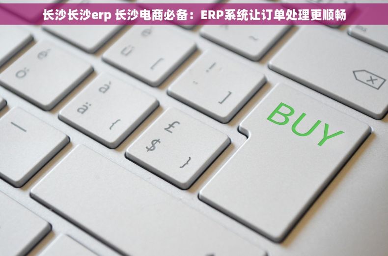 长沙长沙erp 长沙电商必备：ERP系统让订单处理更顺畅