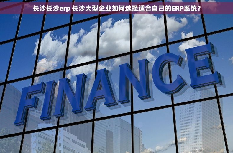 长沙长沙erp 长沙大型企业如何选择适合自己的ERP系统？
