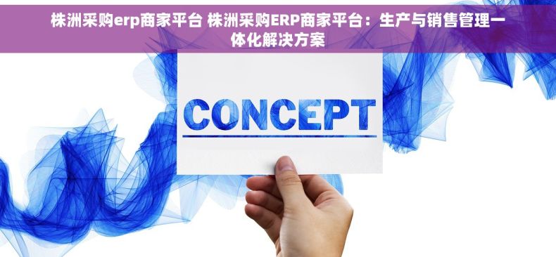 株洲采购erp商家平台 株洲采购ERP商家平台：生产与销售管理一体化解决方案