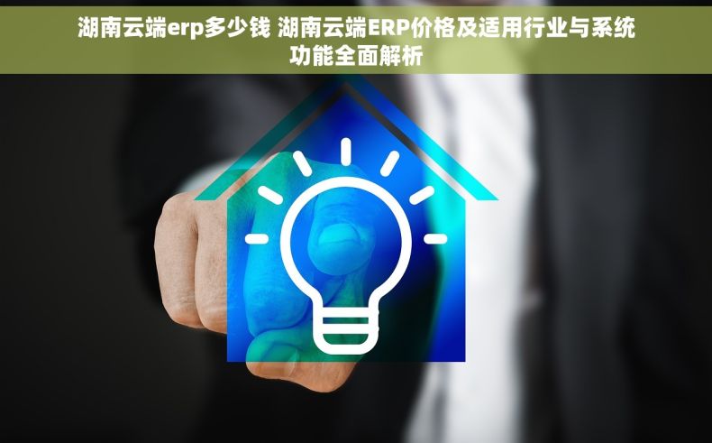 湖南云端erp多少钱 湖南云端ERP价格及适用行业与系统功能全面解析