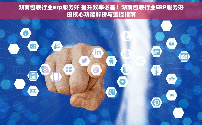 湖南包装行业erp服务好 提升效率必备！湖南包装行业ERP服务好的核心功能解析与选择指南
