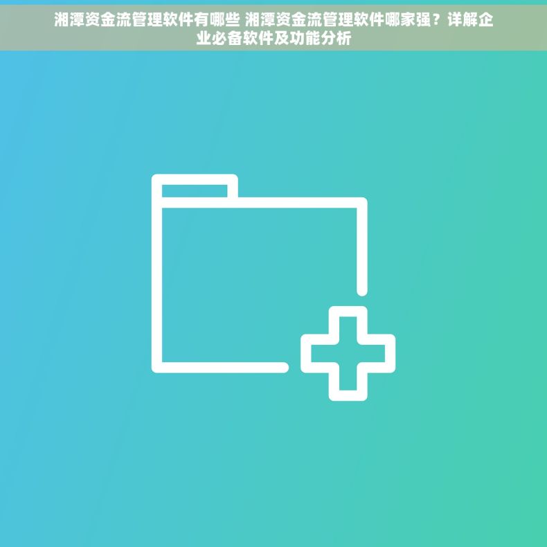 湘潭资金流管理软件有哪些 湘潭资金流管理软件哪家强？详解企业必备软件及功能分析