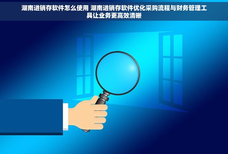 湖南进销存软件怎么使用 湖南进销存软件优化采购流程与财务管理工具让业务更高效清晰