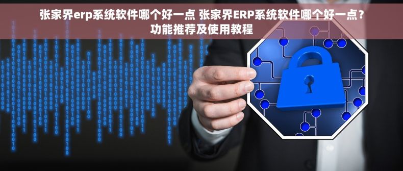张家界erp系统软件哪个好一点 张家界ERP系统软件哪个好一点？功能推荐及使用教程