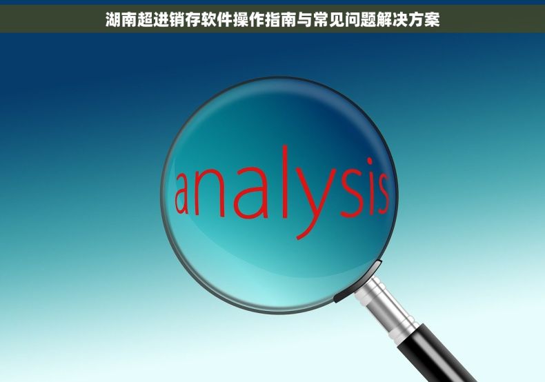 湖南超进销存软件操作指南与常见问题解决方案