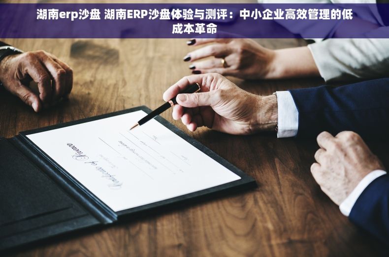 湖南erp沙盘 湖南ERP沙盘体验与测评：中小企业高效管理的低成本革命