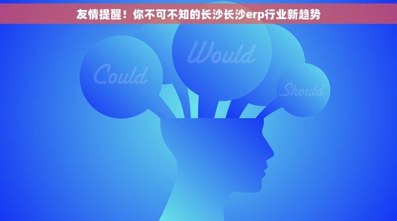 友情提醒！你不可不知的长沙长沙erp行业新趋势