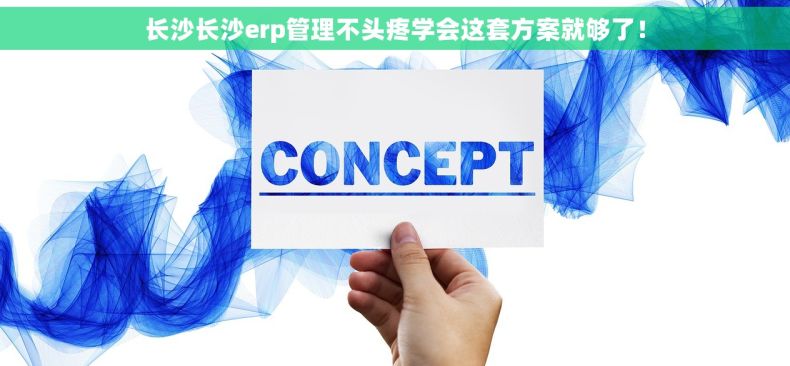 长沙长沙erp管理不头疼学会这套方案就够了！